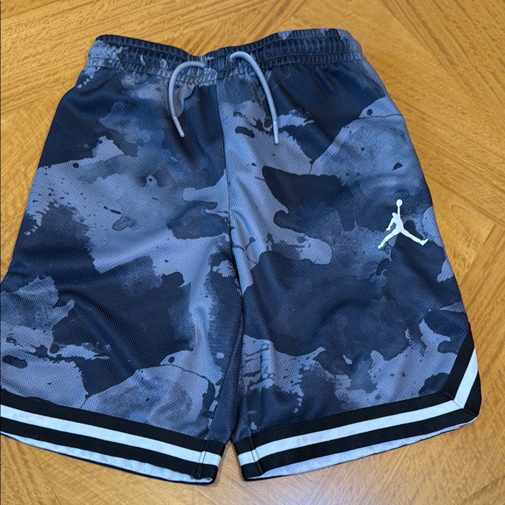 Kids Black and Gray Jordan Shorts